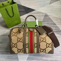 Gucci 681295 Jumbo GG medium duffle bag Brown - Default Title - View 1