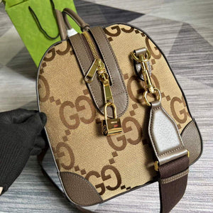 Gucci 681295 Jumbo GG medium duffle bag Brown - Default Title - View 3