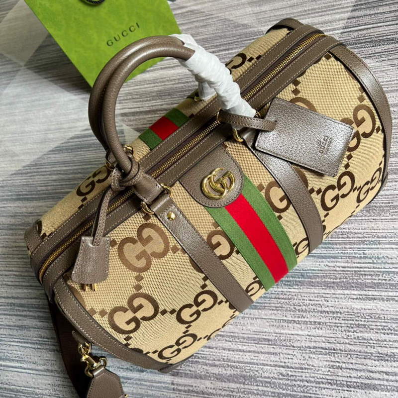 Gucci 681295 Jumbo GG medium duffle bag Brown - Default Title - View 4