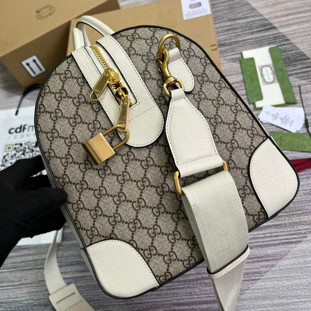 Gucci 681295 Jumbo GG medium duffle bag Gray