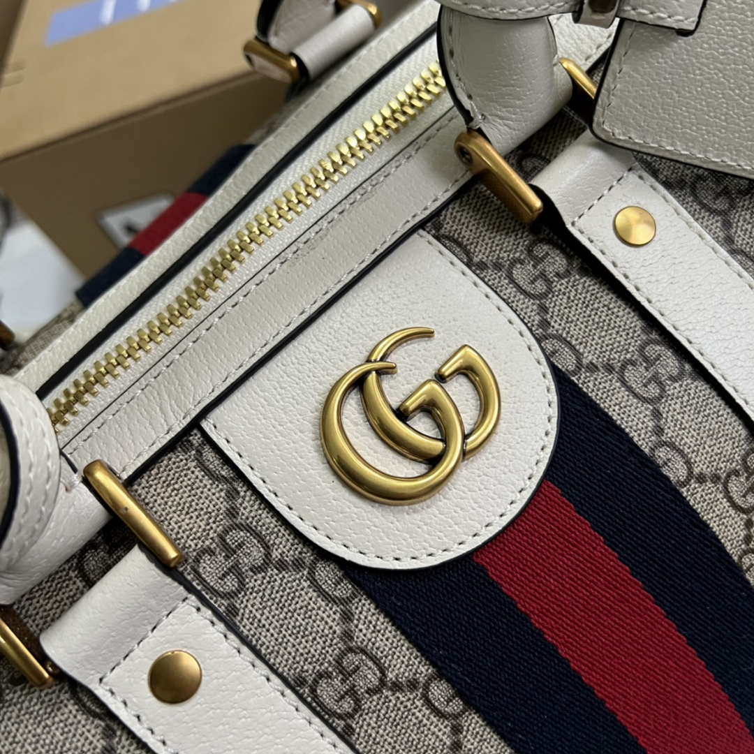 Gucci 681295 Jumbo GG medium duffle bag Gray - Default Title - View 6