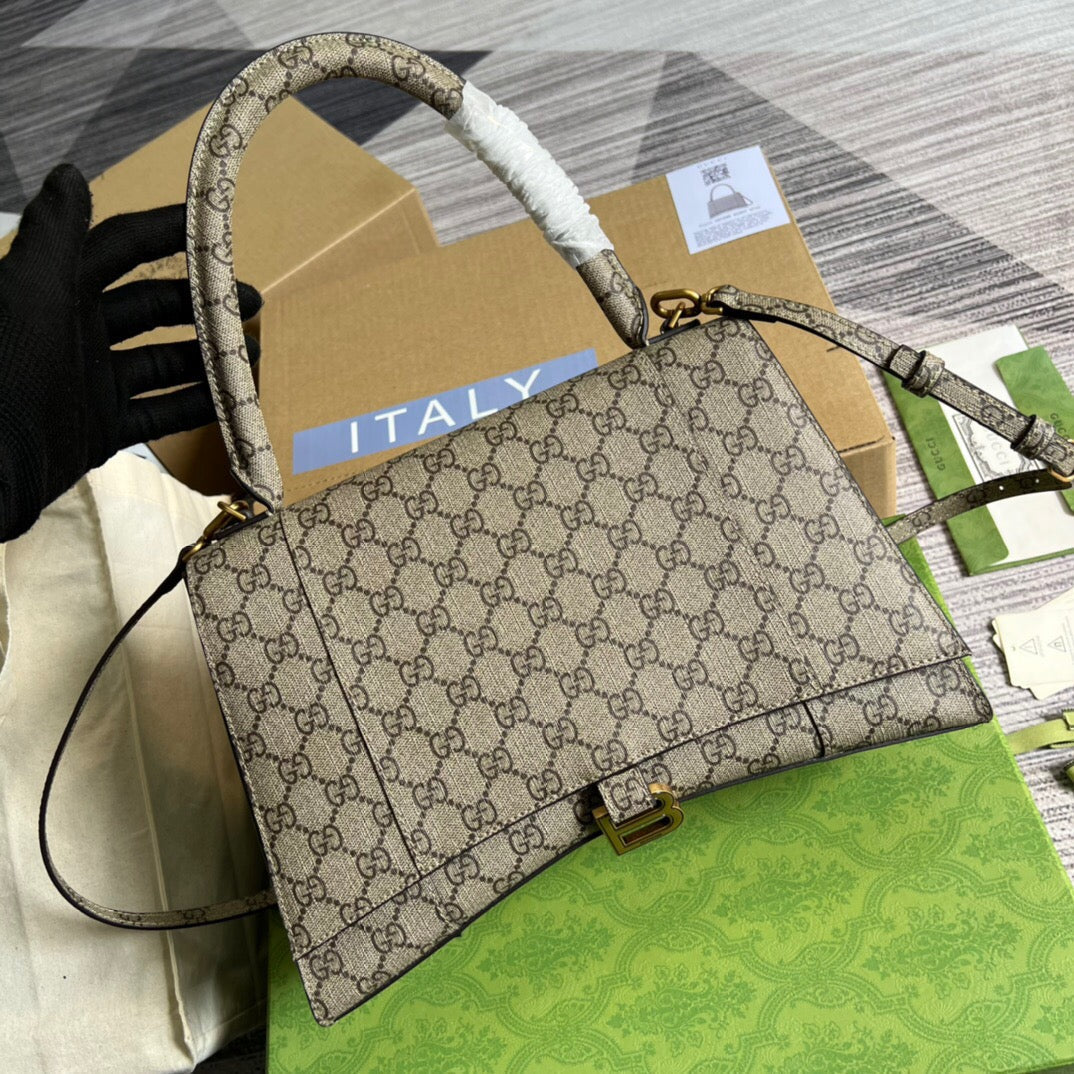 Gucci 681696 The Hacker Project Medium Hourglass bag Beige and ebony - Default Title - View 4