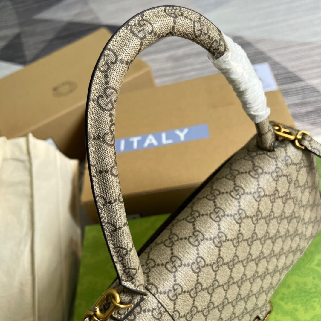 Gucci 681696 The Hacker Project Medium Hourglass bag Beige and ebony - Default Title - View 5