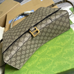 Gucci 681696 The Hacker Project Medium Hourglass bag Beige and ebony - Default Title - View 6