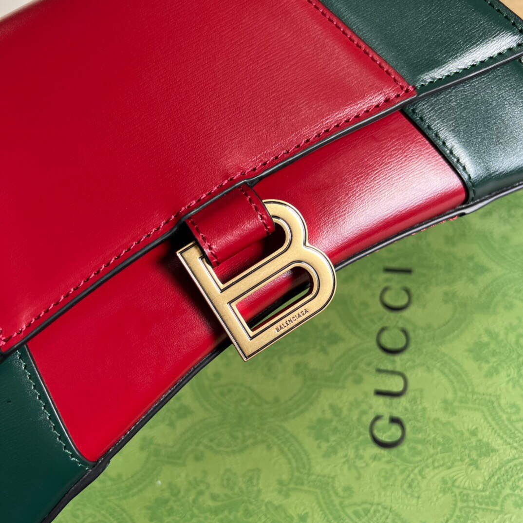 Gucci 681697 The Hacker Project Small Hourglass Bag Green red - Default Title - View 5