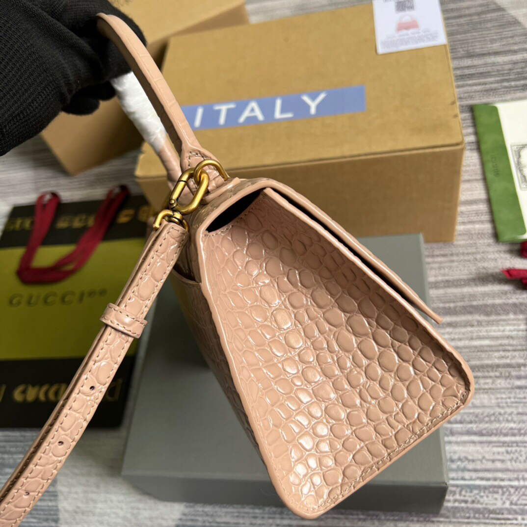Gucci 681697 The Hacker Project Small Hourglass Crocodile Bag Pink - Default Title - View 4