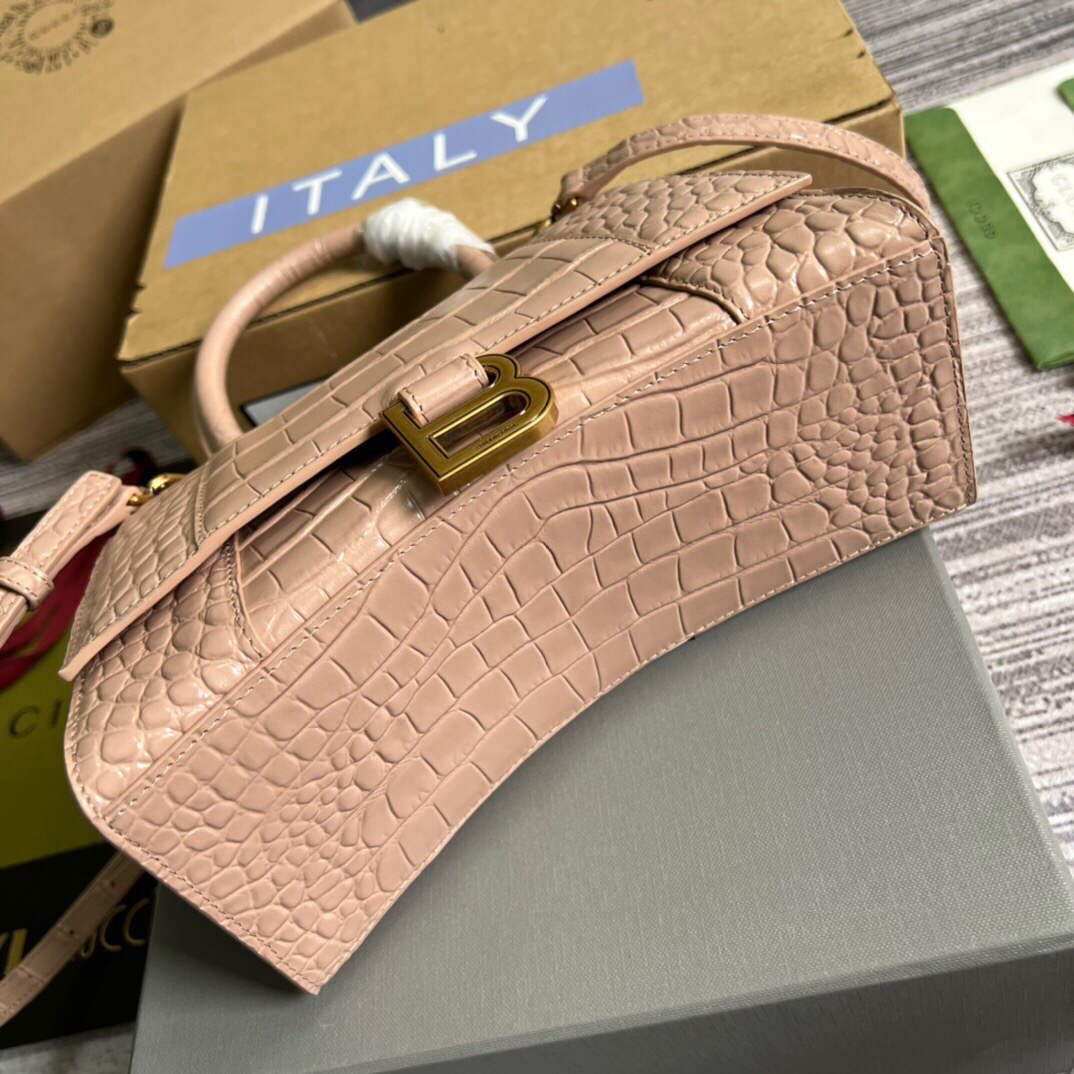 Gucci 681697 The Hacker Project Small Hourglass Crocodile Bag Pink - Default Title - View 7