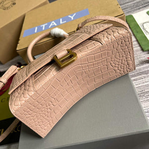 Gucci 681697 The Hacker Project Small Hourglass Crocodile Bag Pink - Default Title - View 7