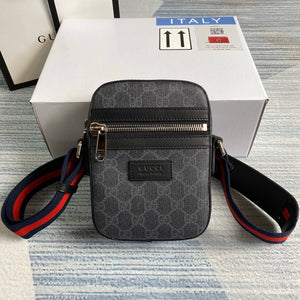 Gucci 682357 GG Black messenger 598103 Black GG Supreme canvas - Default Title - View 1
