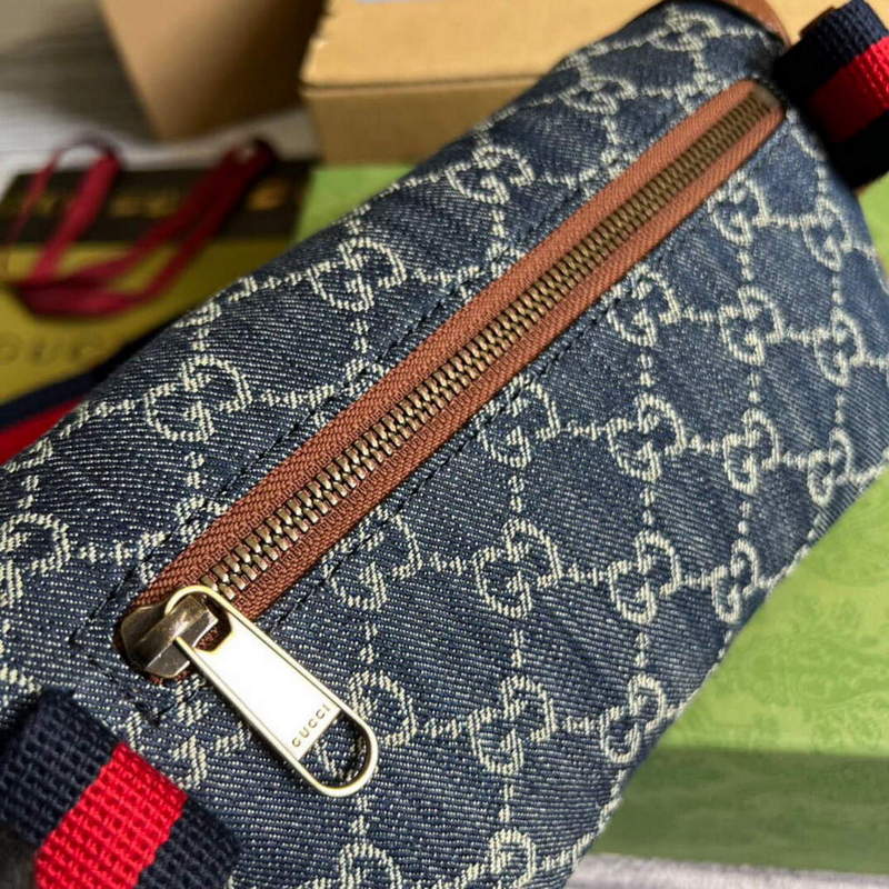 Gucci 682933 Belt bag with Interlocking G Blue and ivory - Default Title - View 8