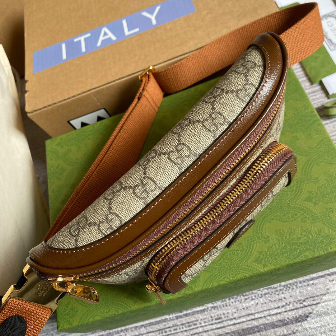 Gucci 682933 Belt bag with Interlocking G Beige and ebony - Default Title - View 6