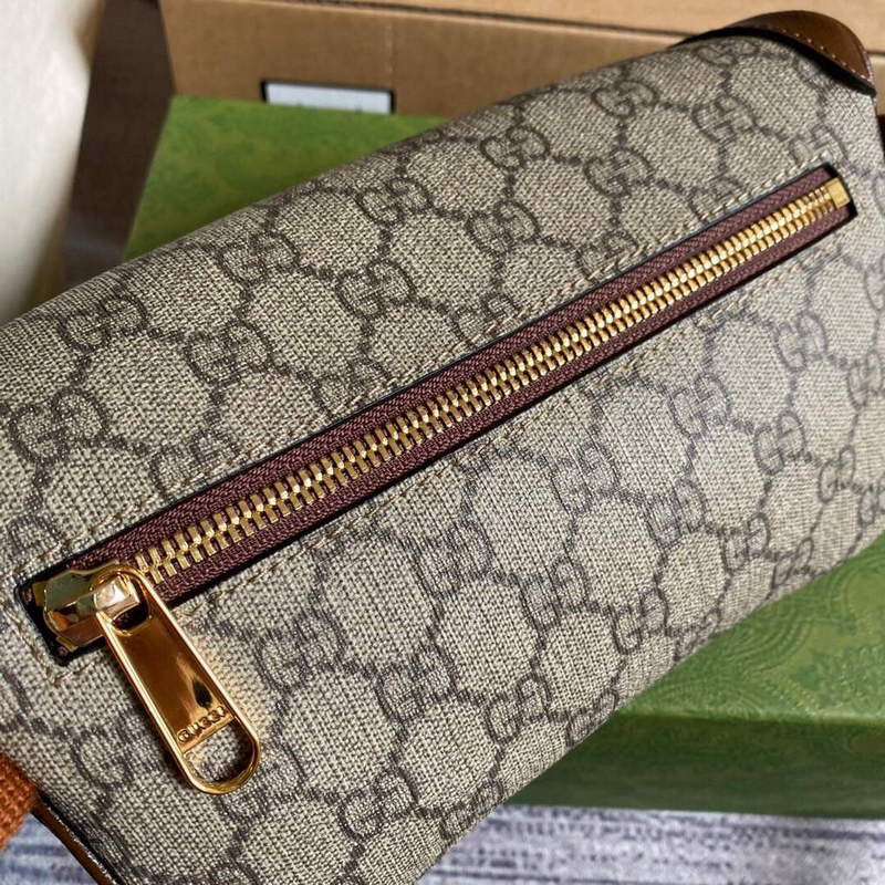 Gucci 682933 Belt bag with Interlocking G Beige and ebony