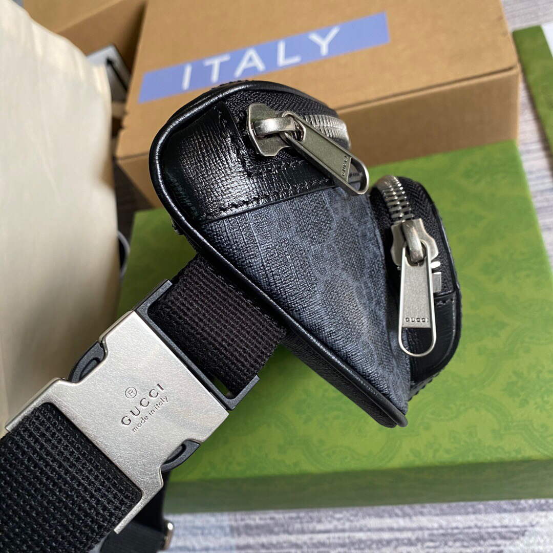 Gucci 682933 Belt bag with Interlocking G Black - Default Title - View 4