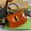 Gucci 686864 Gucci Bamboo 1947 Mini Top Handle Bag Brown - Default Title - View 1
