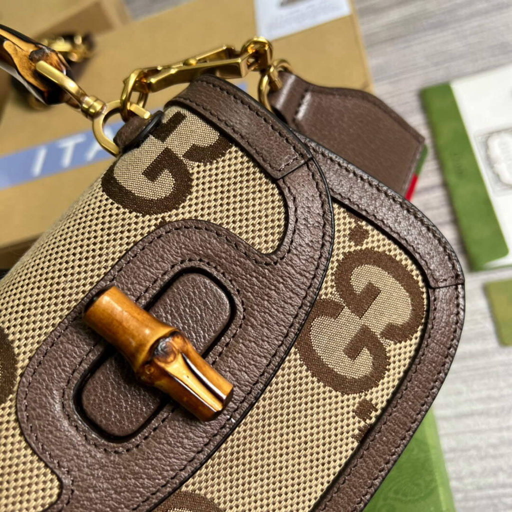 Gucci 686864 Mini jumbo GG Bag With Bamboo