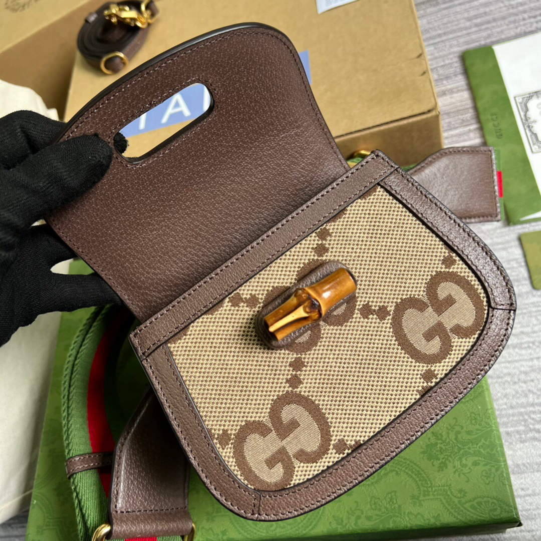 Gucci 686864 Mini jumbo GG Bag With Bamboo