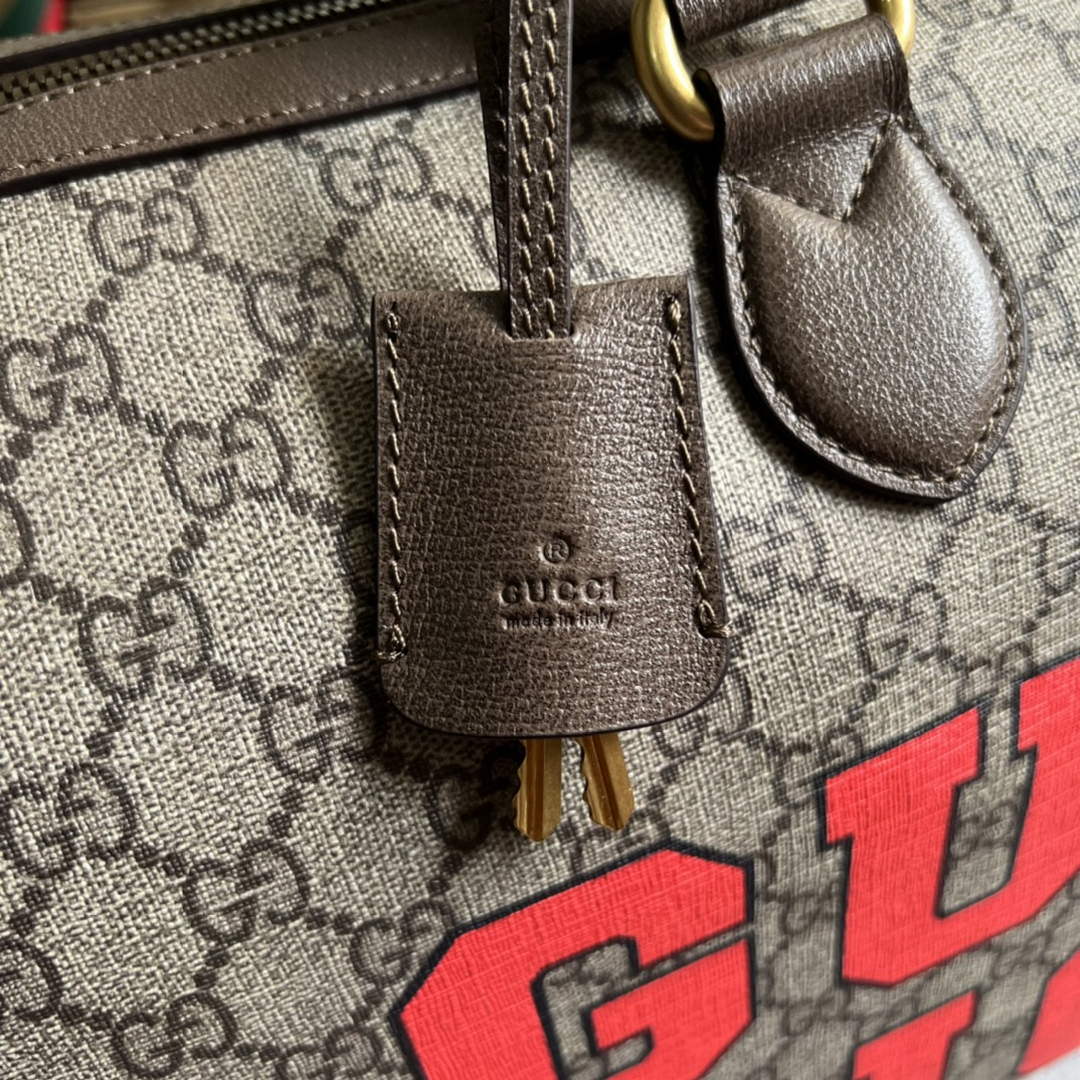 Gucci 687828 Tiger GG Large Duffle Bag Brown - Default Title - View 7