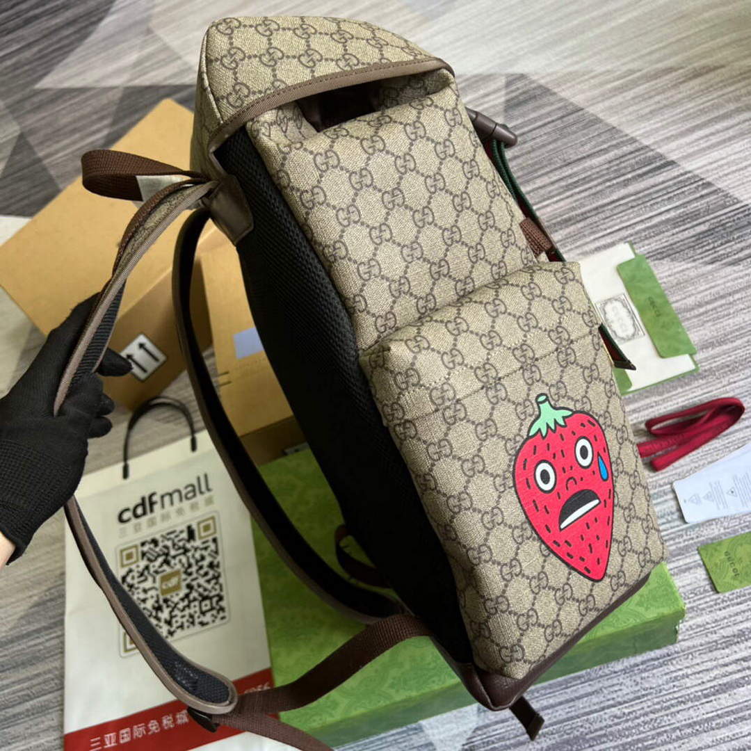 Gucci 690999 Gucci cat print skateboard backpack - Default Title - View 3