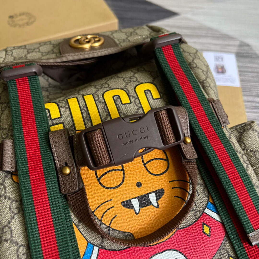 Gucci 690999 Gucci cat print skateboard backpack - Default Title - View 6