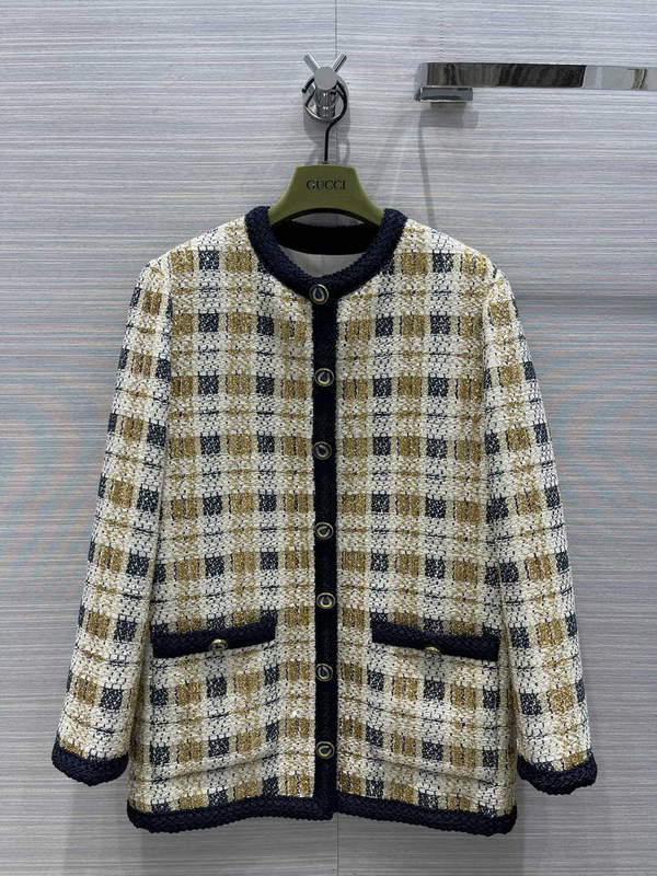 Gucci 691452 Women's Lurex Tweed Jacket G66853