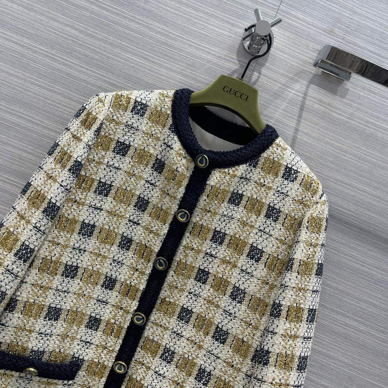 Gucci 691452 Women's Lurex Tweed Jacket G66853