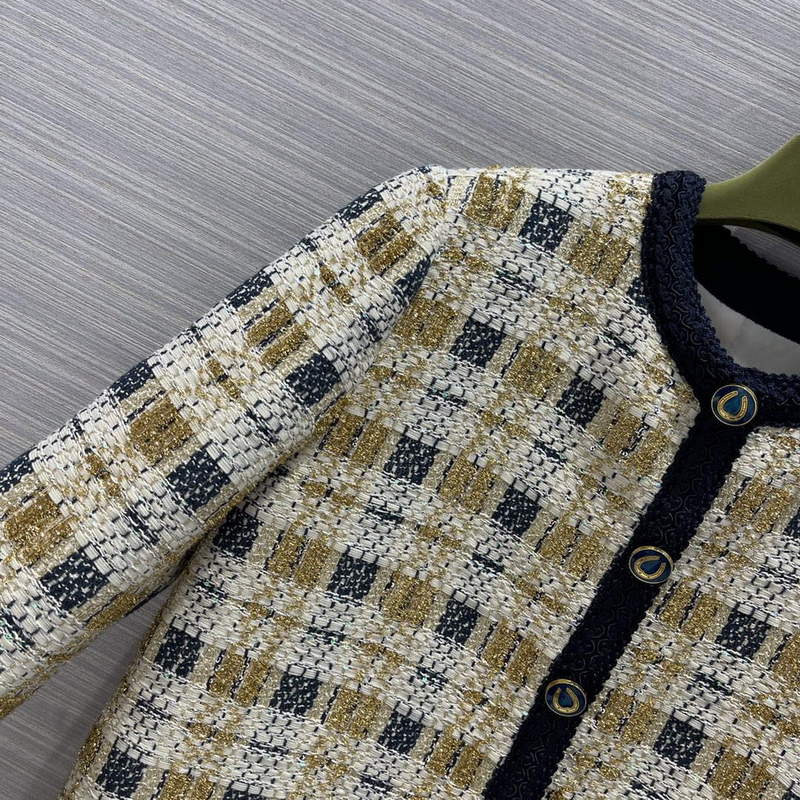 Gucci 691452 Women's Lurex Tweed Jacket G66853