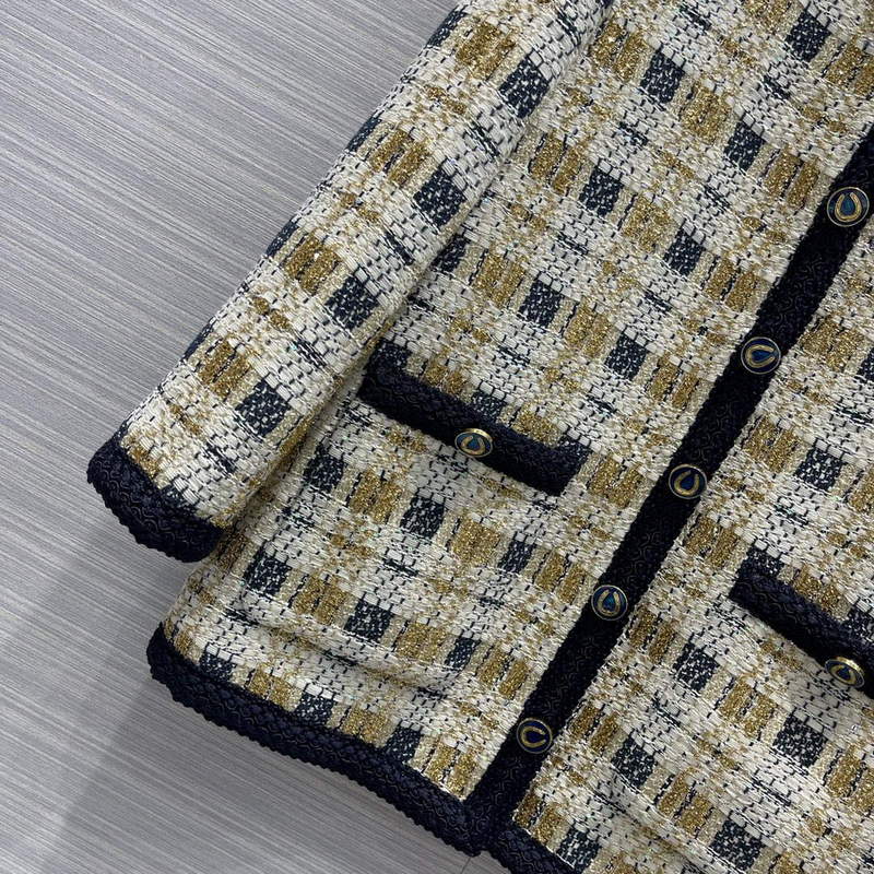 Gucci 691452 Women's Lurex Tweed Jacket G66853
