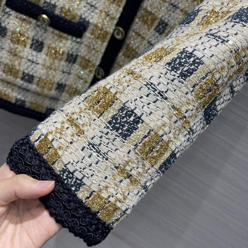 Gucci 691452 Women's Lurex Tweed Jacket G66853