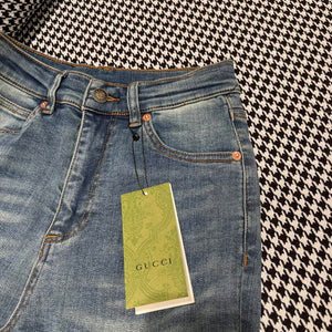 Gucci 691895 Women's Denim Pant With Horsebit G66850 - S - View 5