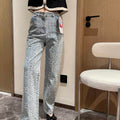 Gucci 691895 Women's Denim Pant With Horsebit G66851 - S - View 1
