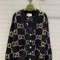 Gucci 692696 Women's Reversible GG wool jacquard cardigan G66854 - S - View 1
