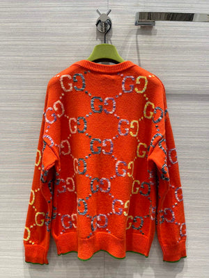 Gucci 692696 Women's Reversible GG wool jacquard cardigan G66855 - S - View 9
