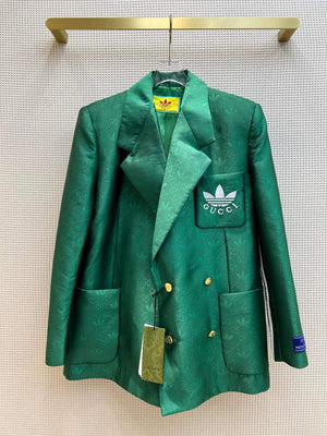 Gucci 693451 adidas x Gucci GG Jacket for women green - S - View 1