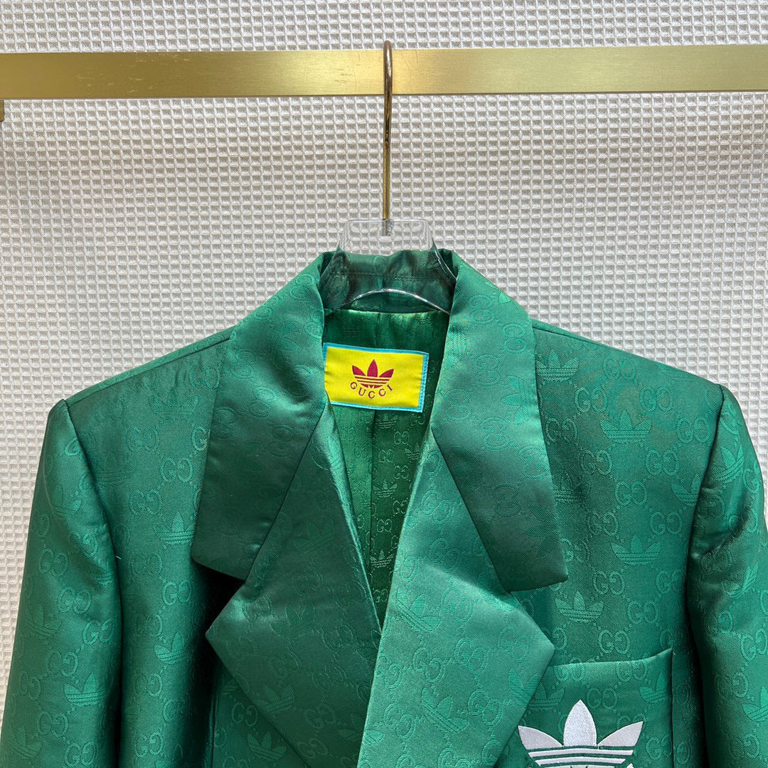 Gucci 693451 adidas x Gucci GG Jacket for women green - S - View 2