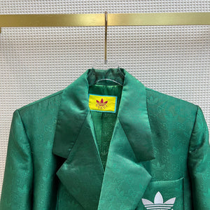 Gucci 693451 adidas x Gucci GG Jacket for women green - S - View 2