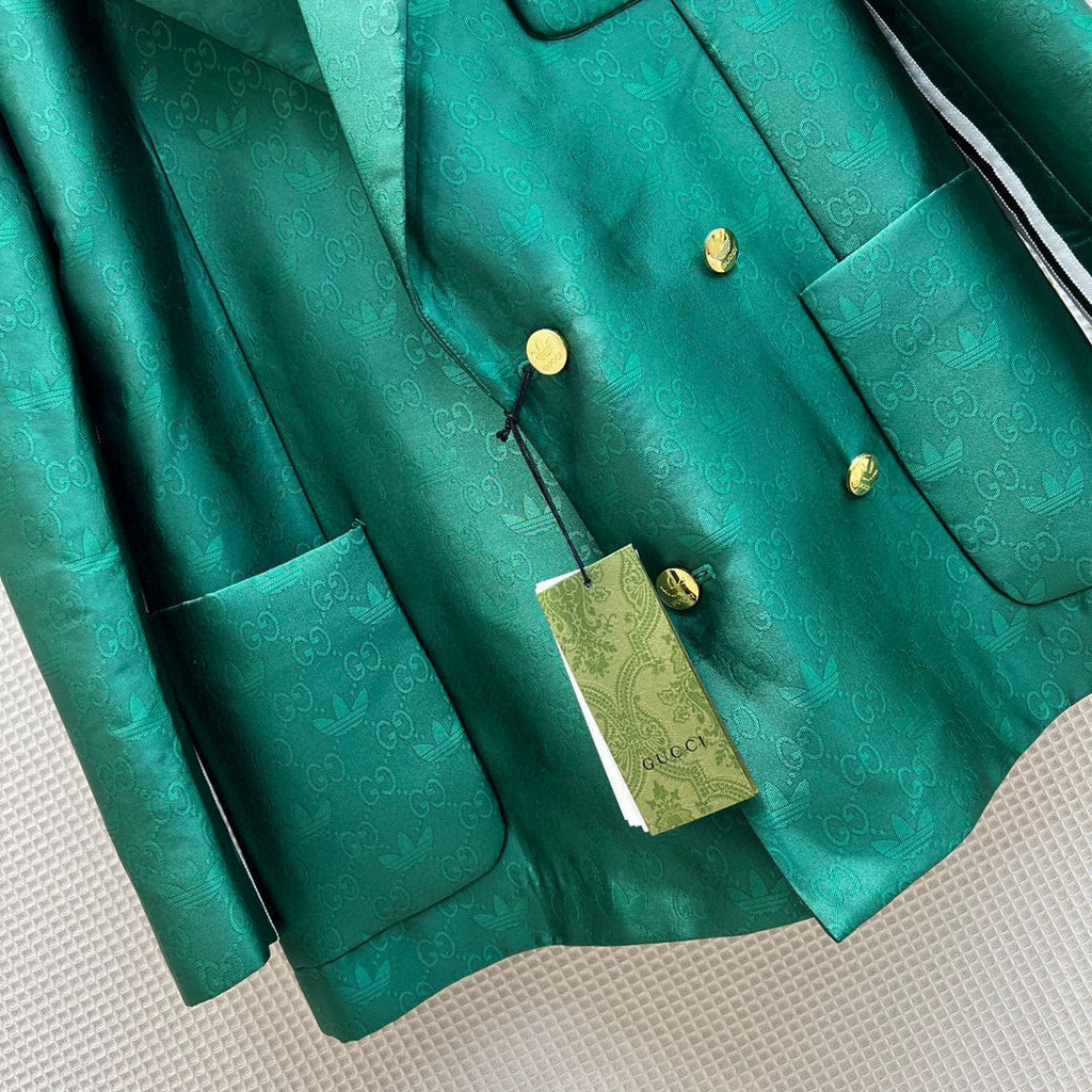 Gucci 693451 adidas x Gucci GG Jacket for women green