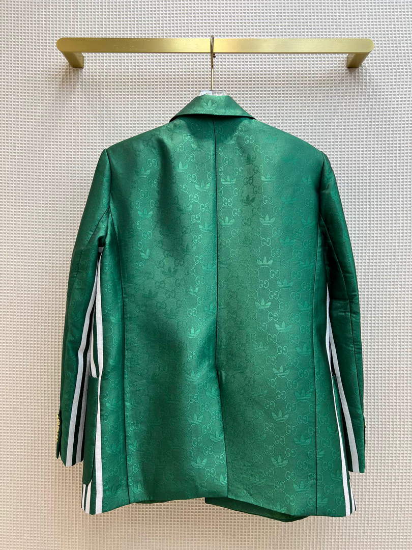 Gucci 693451 adidas x Gucci GG Jacket for women green