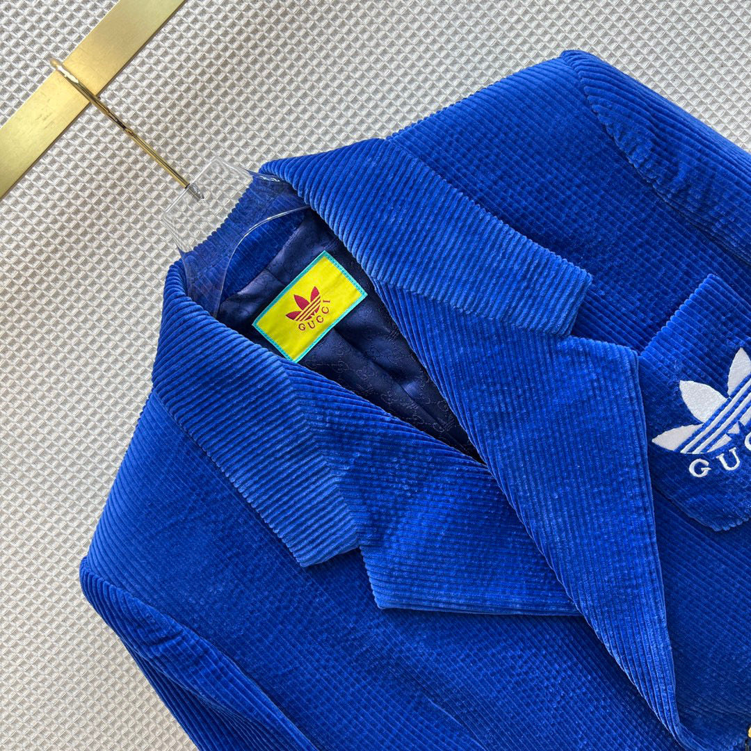 Gucci 693451 adidas x Gucci GG Jacket for women Blue - S - View 6