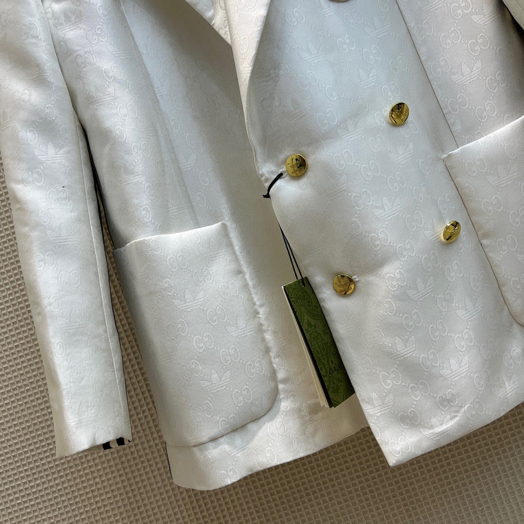 Gucci 693451 adidas x Gucci GG Jacket for women white