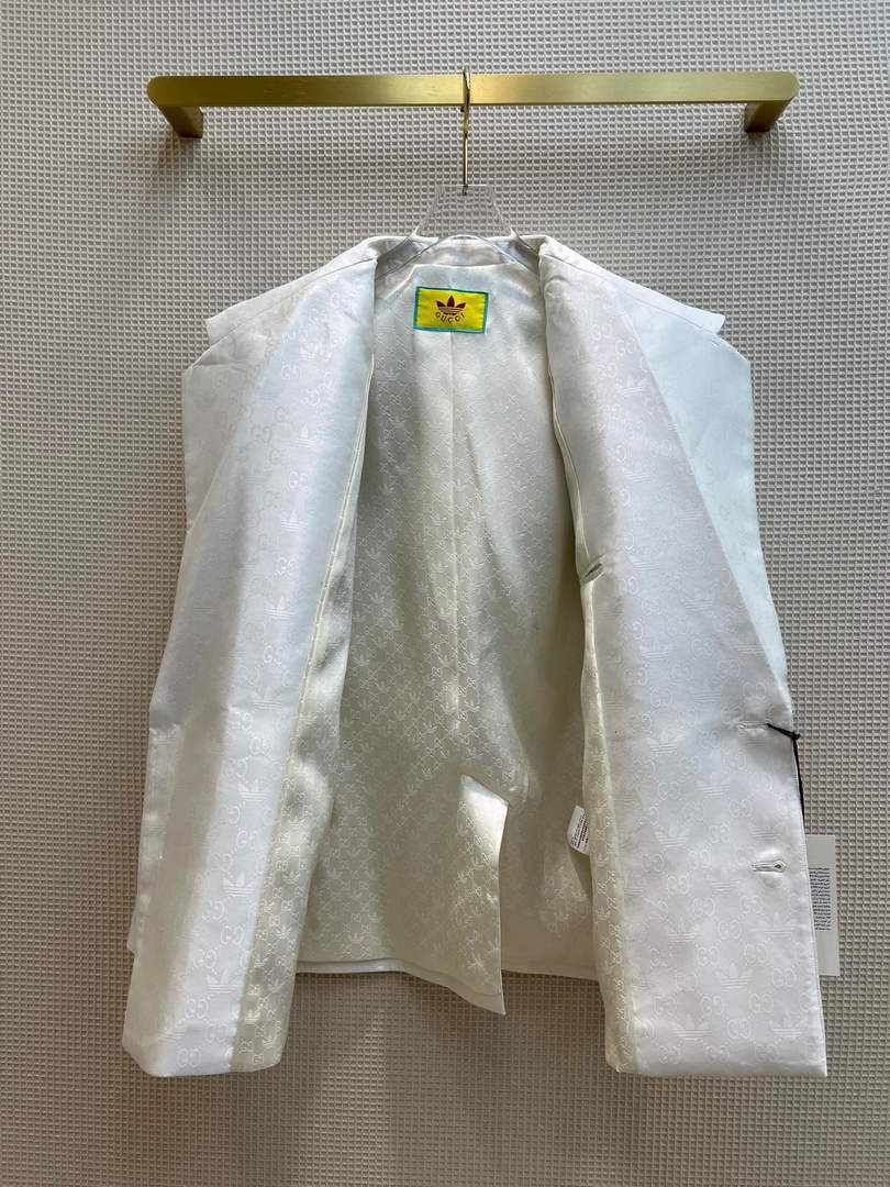 Gucci 693451 adidas x Gucci GG Jacket for women white