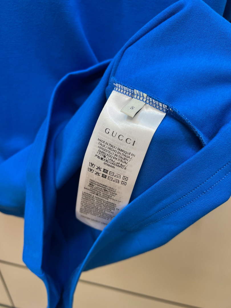 Gucci 693537 adidas x Gucci T-shirt dress for women blue