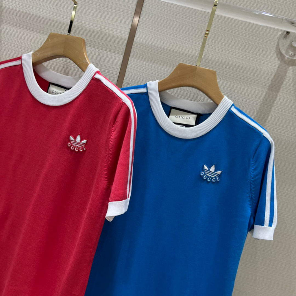 Gucci 693537 adidas x Gucci T-shirt dress for women Red