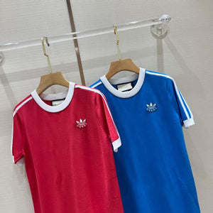 Gucci 693537 adidas x Gucci T-shirt dress for women Red - S - View 3