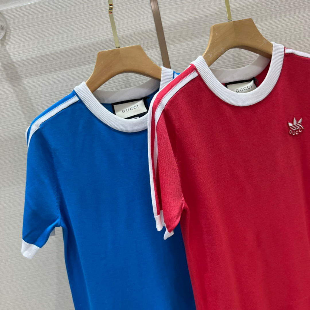 Gucci 693537 adidas x Gucci T-shirt dress for women Red