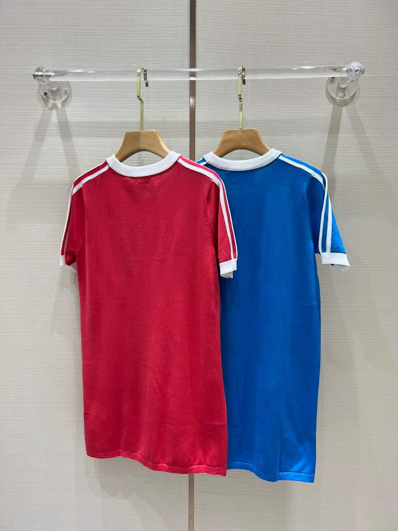 Gucci 693537 adidas x Gucci T-shirt dress for women Red