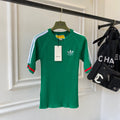 Gucci 693638 adidas x Gucci cropped T-shirt for women green - S - View 1