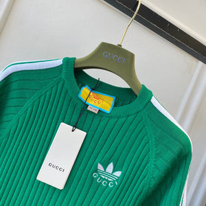 Gucci 693638 adidas x Gucci cropped T-shirt for women green - S - View 4