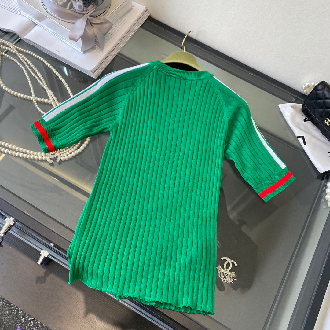 Gucci 693638 adidas x Gucci cropped T-shirt for women green - S - View 6