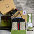 Gucci 693724 Ophidia Small Tote With Web Black - Default Title - View 1