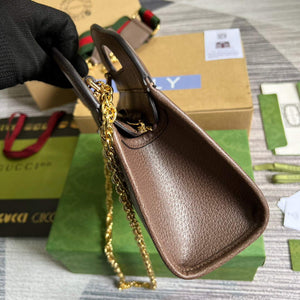 Gucci 693724 Ophidia Small Tote With Web Brown - Default Title - View 3